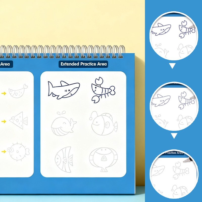 Magic Groove Calligraphy Practice Book