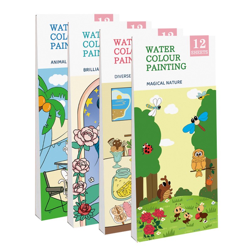 Draagbaar aquarelboek in zakformaat