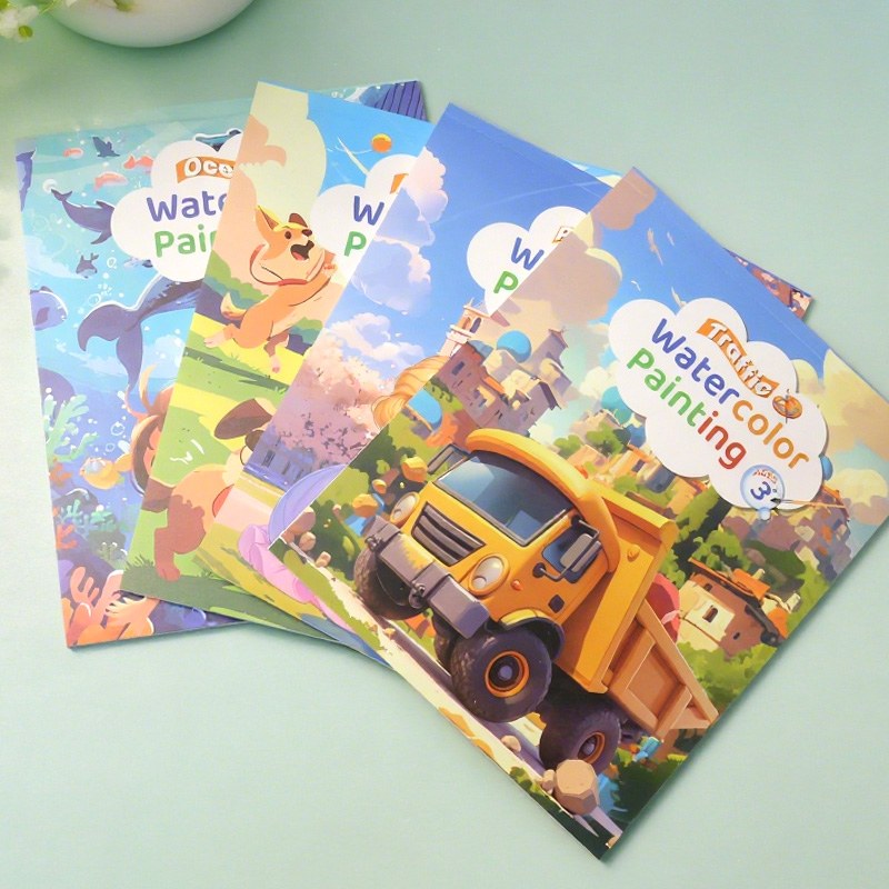 Thema patroon aquarel kleurboek