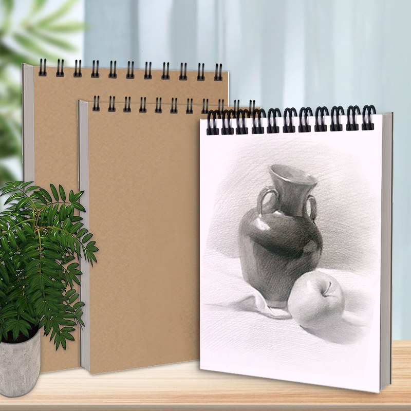 Top spiraalvormig kraftpapier schetsboek